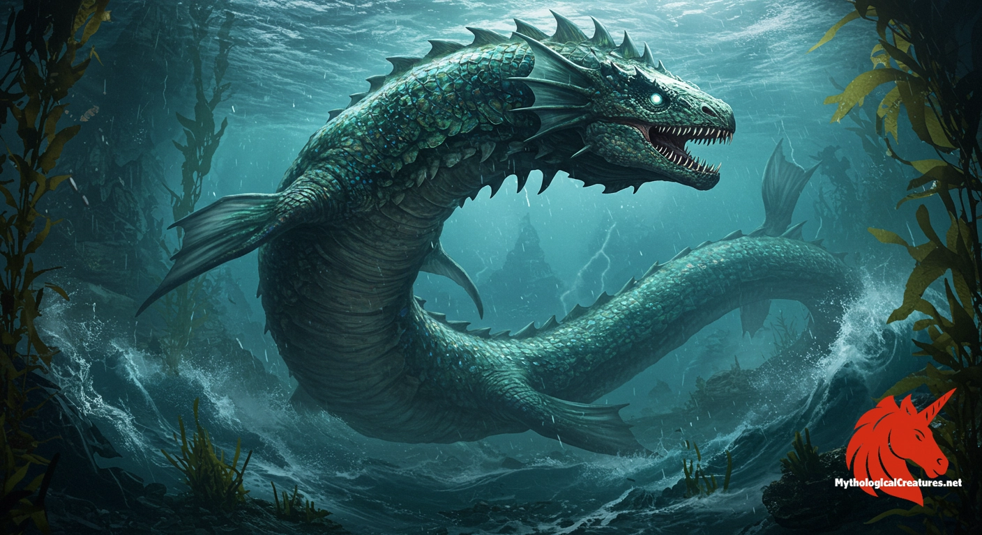 A Leviathan is a primordial sea monster of immense scale and power