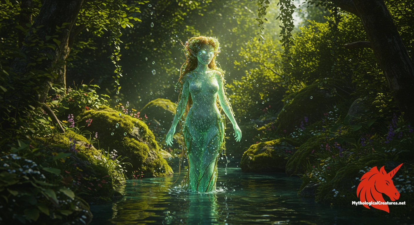Naiads are river nymphs who preside over fresh water sources like streams, fountains, and springs Naiads are river nymphs who preside over fresh water sources like streams, fountains, and springs
