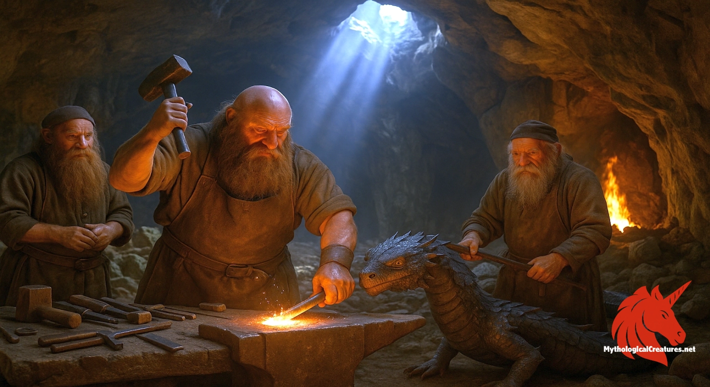 The creatures that are Norse Dwarves. The creatures that are Norse Dwarves.