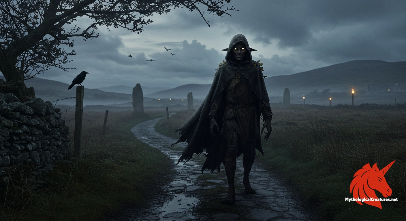 The Púca is a shapeshifting spirit from Irish lore, known for its unpredictable nature The Púca is a shapeshifting spirit from Irish lore, known for its unpredictable nature