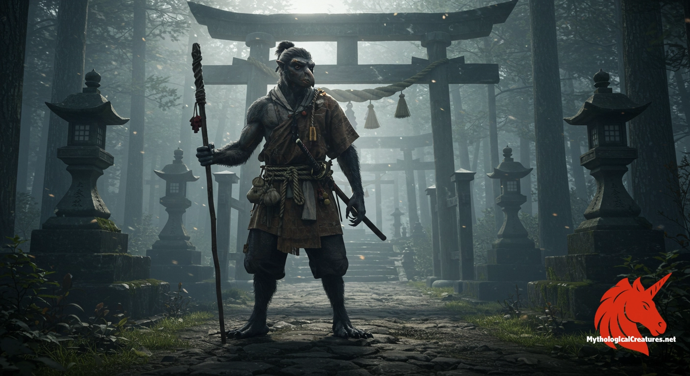 Tengus are enigmatic beings from Japanese folklore. Often depicted with avian features—such as sharp eyes, beaks, or even wings Tengus are enigmatic beings from Japanese folklore. Often depicted with avian features—such as sharp eyes, beaks, or even wings