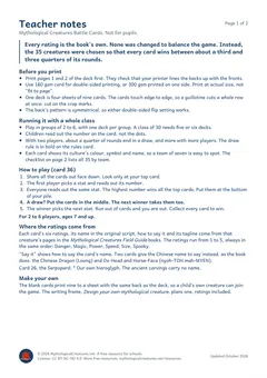 Teacher notes preview