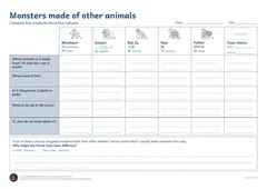 Pupil sheet, with a sixth column preview