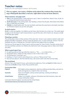 Teacher notes preview